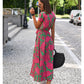 Sommerliches Blumen Maxikleid - Linda