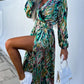 Avalon - Hochgeschlitztes Kleid mit Gürtel