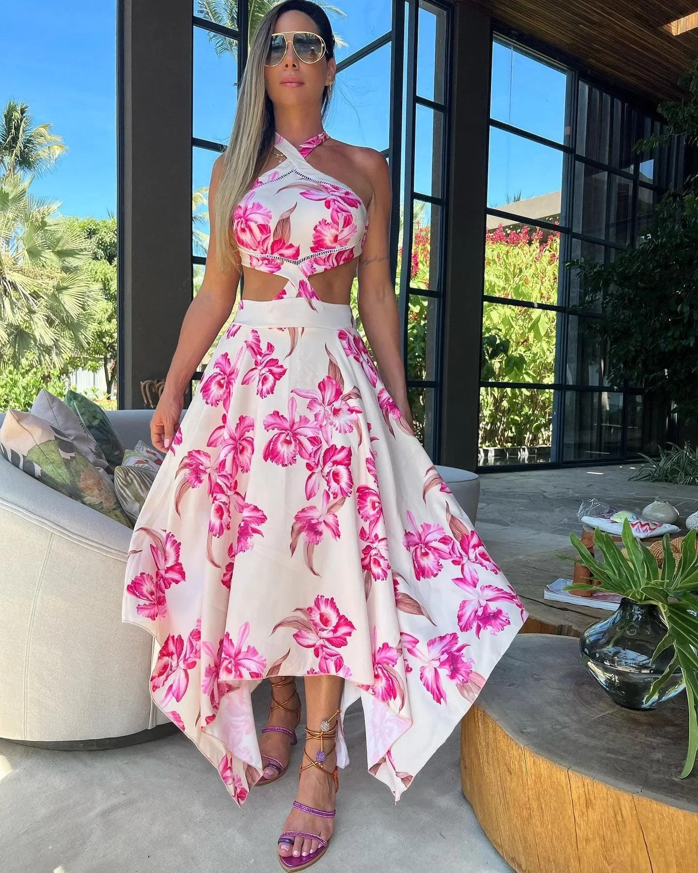 Minerva - Böhmisches bedrucktes Kleid