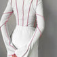Geripptes Strahlen-Top - Roxanne