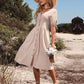 Frühjahr/Sommer-Kleid mit V-Ausschnitt aus Baumwolle - Annelies
