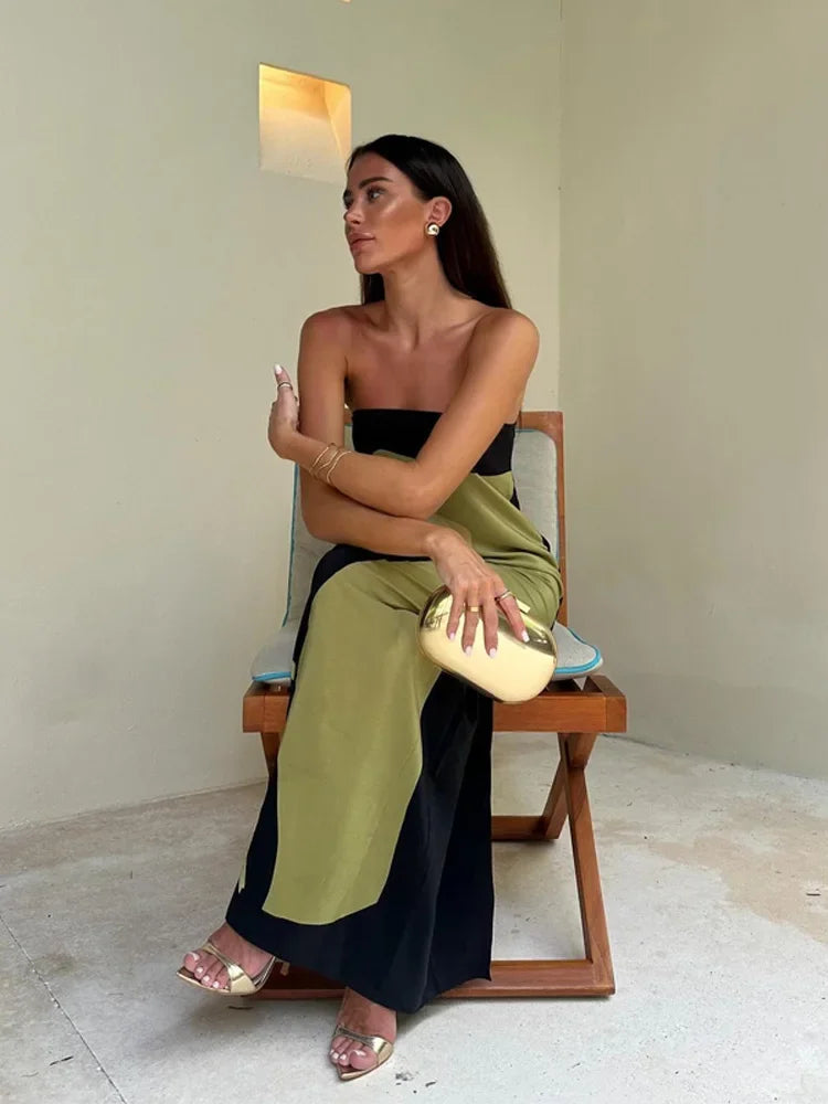 Maxikleid mit erdigen Farben - Veneta