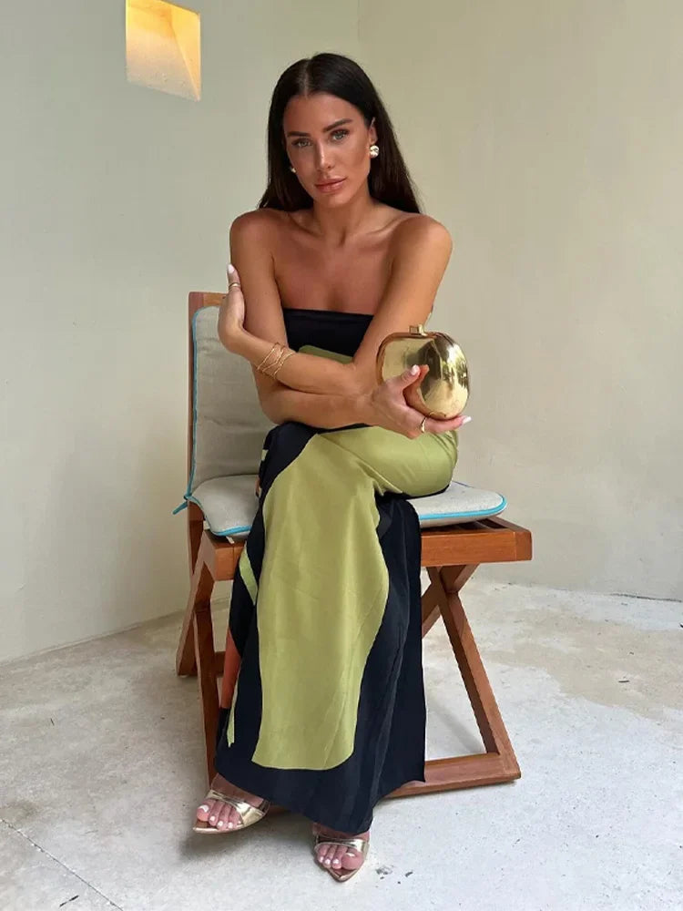 Maxikleid mit erdigen Farben - Veneta