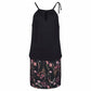 Fiona - Schwarzes Ärmelloses Sommerkleid