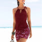Fiona - Schwarzes Ärmelloses Sommerkleid