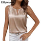 Beige Satin-Top - Elena