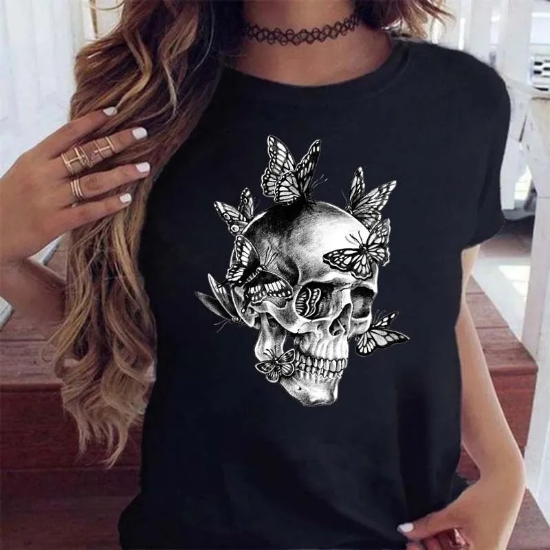 Silvia | Totenkopf-T-Shirt