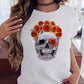 Silvia | Totenkopf-T-Shirt