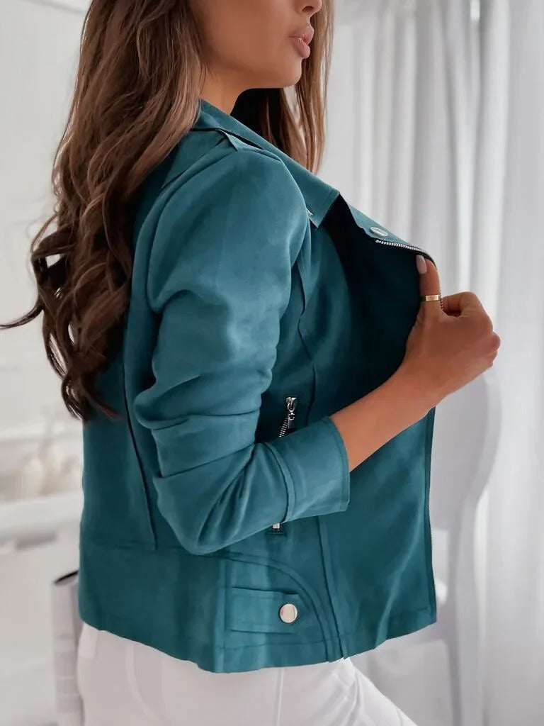 Sonia | Schlanke Jacke mit langen Ärmeln und Reißverschluss