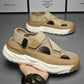 Beige-Braune Plateau-Sandalen – Modern und Komfortabel