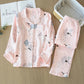 Lenea - doppellagiges pyjama-set aus baumwolle