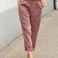 HAILEY - Unifarbene gerade Hose