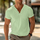 Lukas - Weißes Henley-Shirt