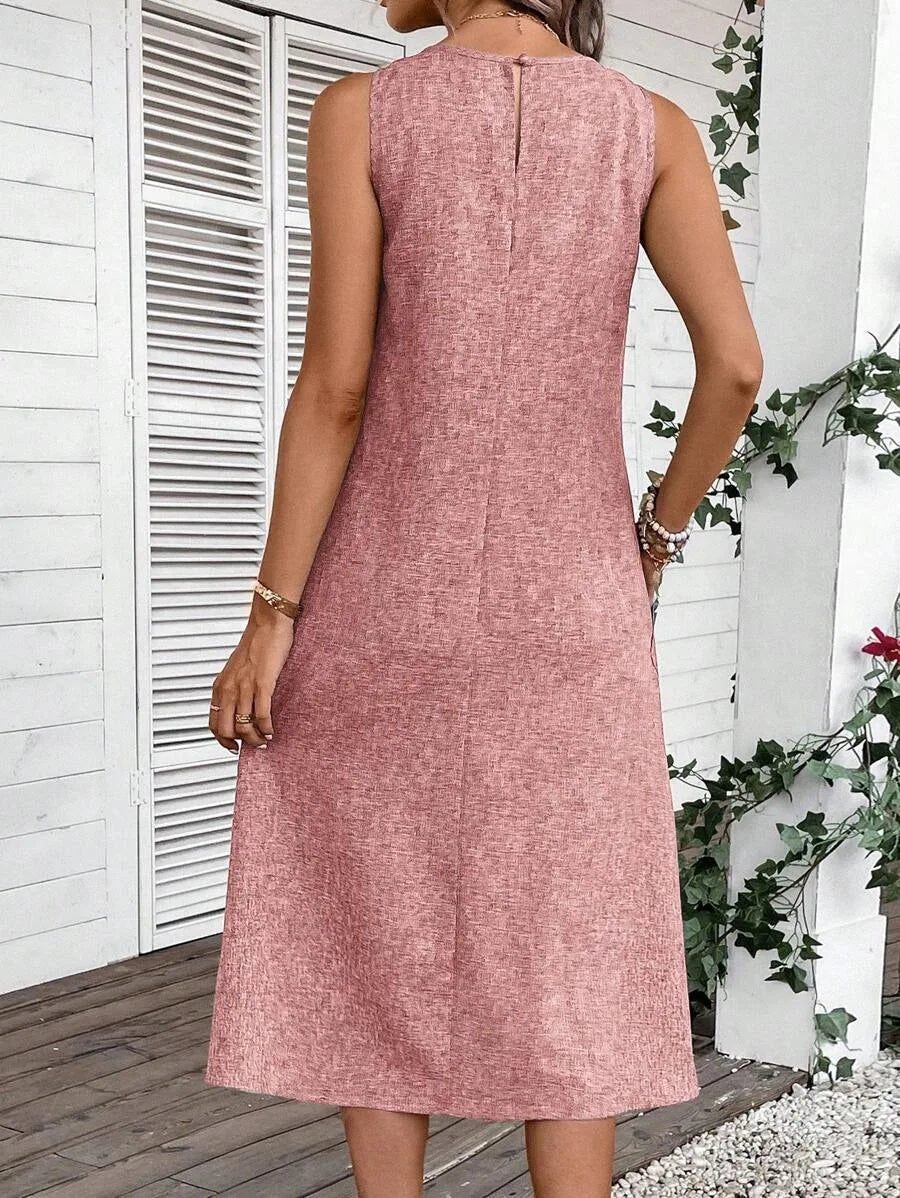 Lena - Pinkes Sommerliches Midikleid