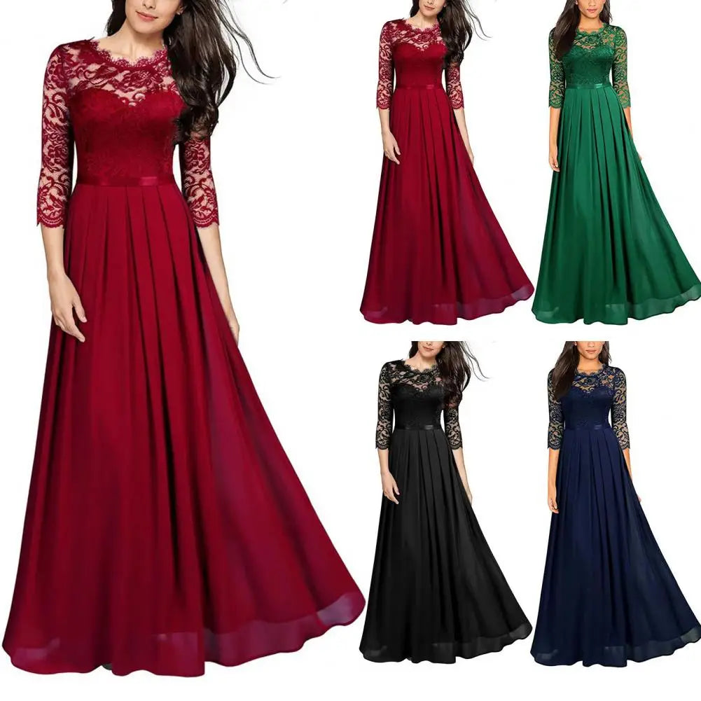 Helena - Rubinrote Eleganz Abendkleid
