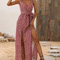 Zoe - Khakifarbenes Maxikleid