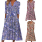 Charlotte - Lila Blumenmuster Kleid