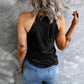 Anna - Schwarzes Basic-Tanktop