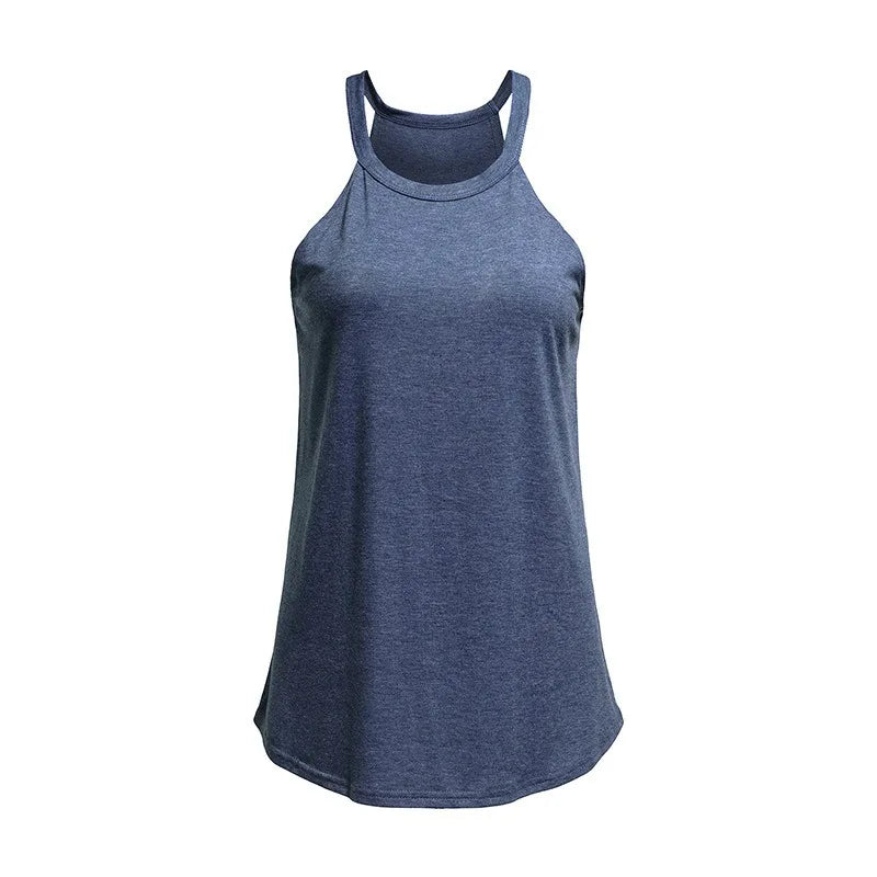 Anna - Schwarzes Basic-Tanktop