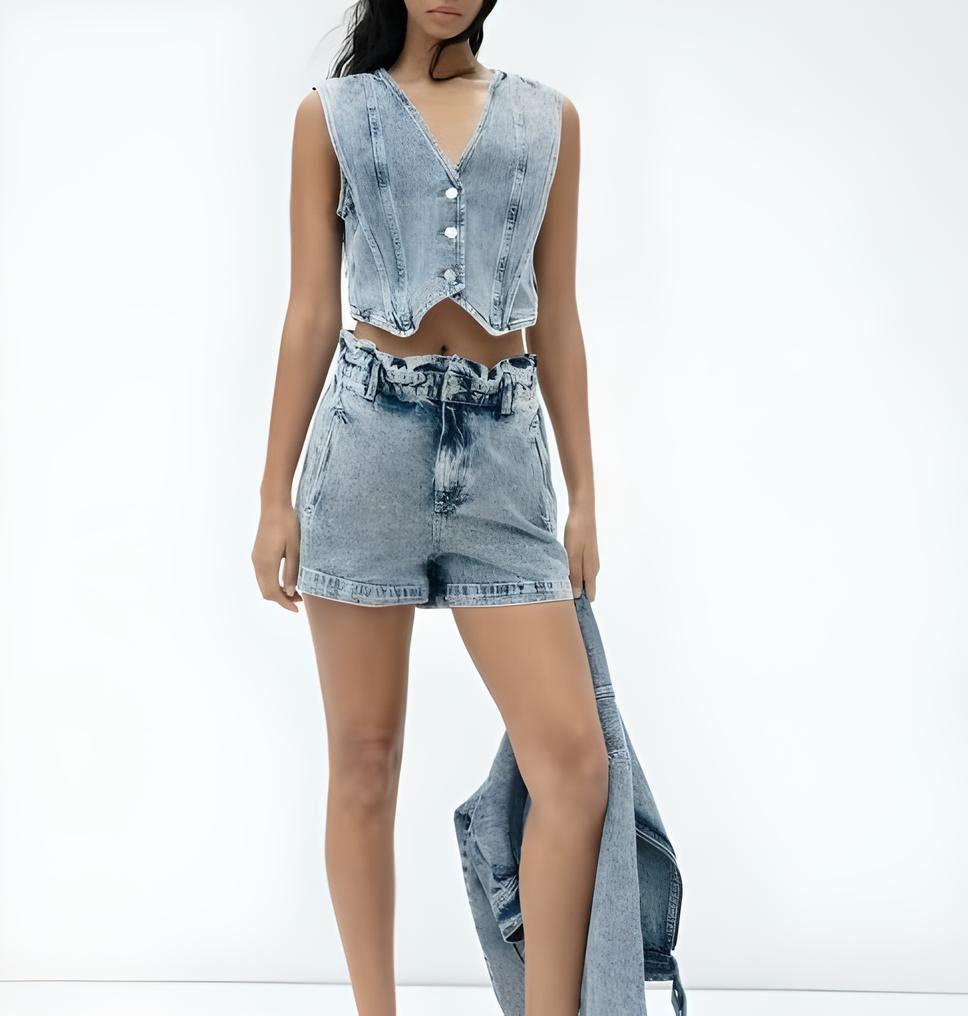 Sunni | Zomer Denim Duo Set
