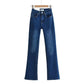 Ara | Hoch taillierte Jeans mit Herzfransen