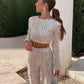 Jasmine - Hose mit Crop Top Set