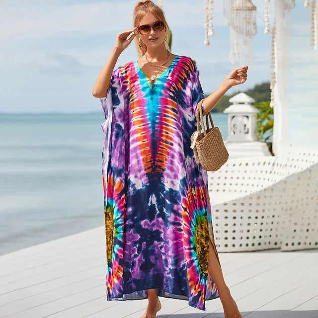 Luisa - Farbenfrohes Sommerkleid im Ombre-Stil