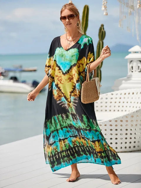 Luisa - Farbenfrohes Sommerkleid im Ombre-Stil