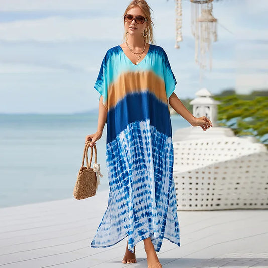 Luisa - Farbenfrohes Sommerkleid im Ombre-Stil