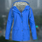 Hellee - Lässiger Langarmmantel mit Kapuze Windbreaker Trenchcoat