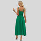 Bella - Terrakotta Midi-Wickelkleid
