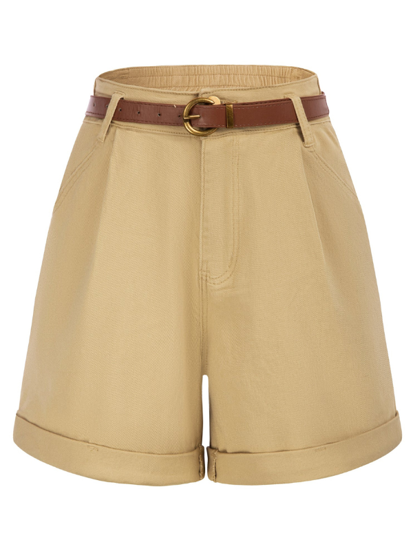 Verde – Grüne Vintage-Denimshorts