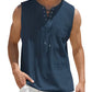 Ärmelloses Tanktop mit Schnürung & Brusttasche