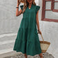 Sophia - Königsblaues Maxikleid mit Volants