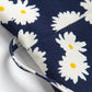 Greta - Marineblaues Rüschen-Wickelkleid