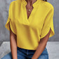 Elegantes V-Ausschnitt-Damen-Top - Hailey