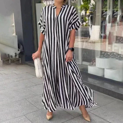 Johanna | Gestreiftes Kleid mit stilvollem Design