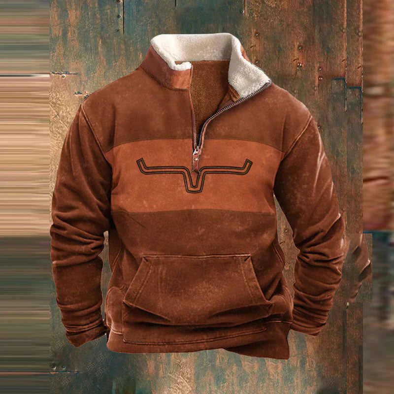 BJORN - Warmer Pullover mit Reißverschluss