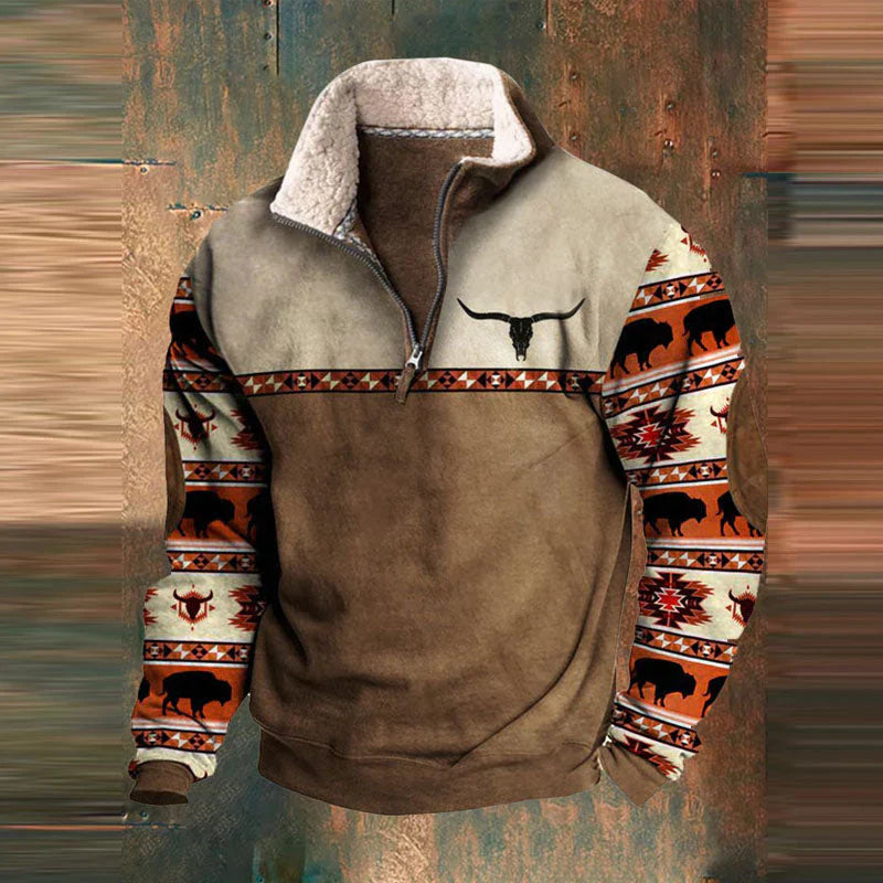 BJORN - Warmer Pullover mit Reißverschluss