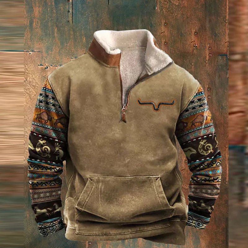 BJORN - Warmer Pullover mit Reißverschluss