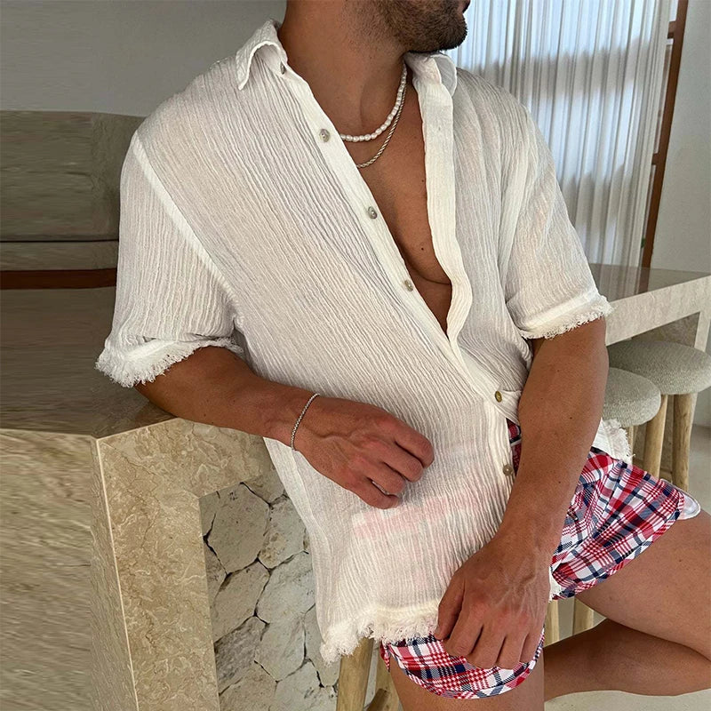 Anton - Beiges Freizeithemd