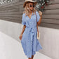Larina - elegantes sommer midikleid mit blumendruck