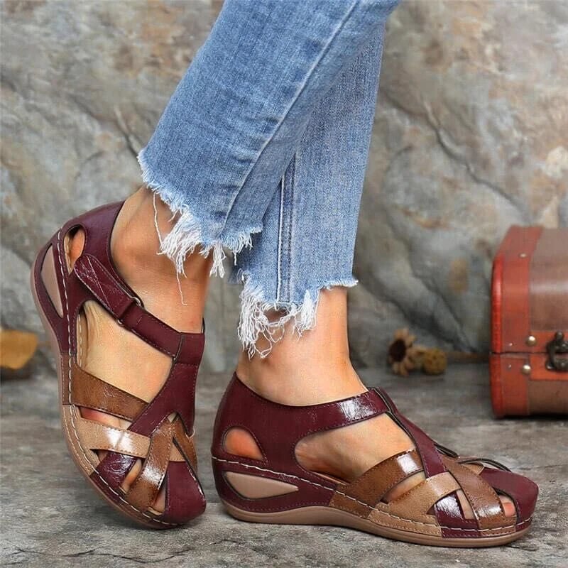 Larah - Orthopädische Komfort-Keilsandalen