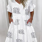 GRETA - Kleid mit gerafftem Saum