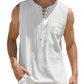 Ärmelloses Tanktop mit Schnürung & Brusttasche