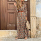 Carmen - Bohemian Maxikleid in Rot