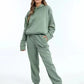 Eloise - Solide zweiteilige Sets Übergroßer Trainingsanzug Hoodie