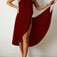 Nina - Korallenroter Strandkleid
