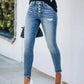 Lena Fischer | Elastische Denim Hosen