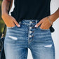 Lena Fischer | Elastische Denim Hosen